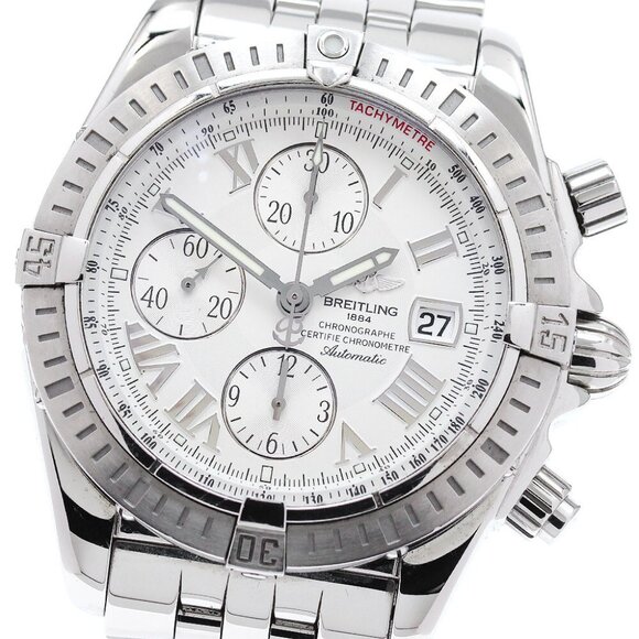 BREITLING Chronomat Evolution A13356 Date Chronograph AT Men's Watch - Picture 9 of 13